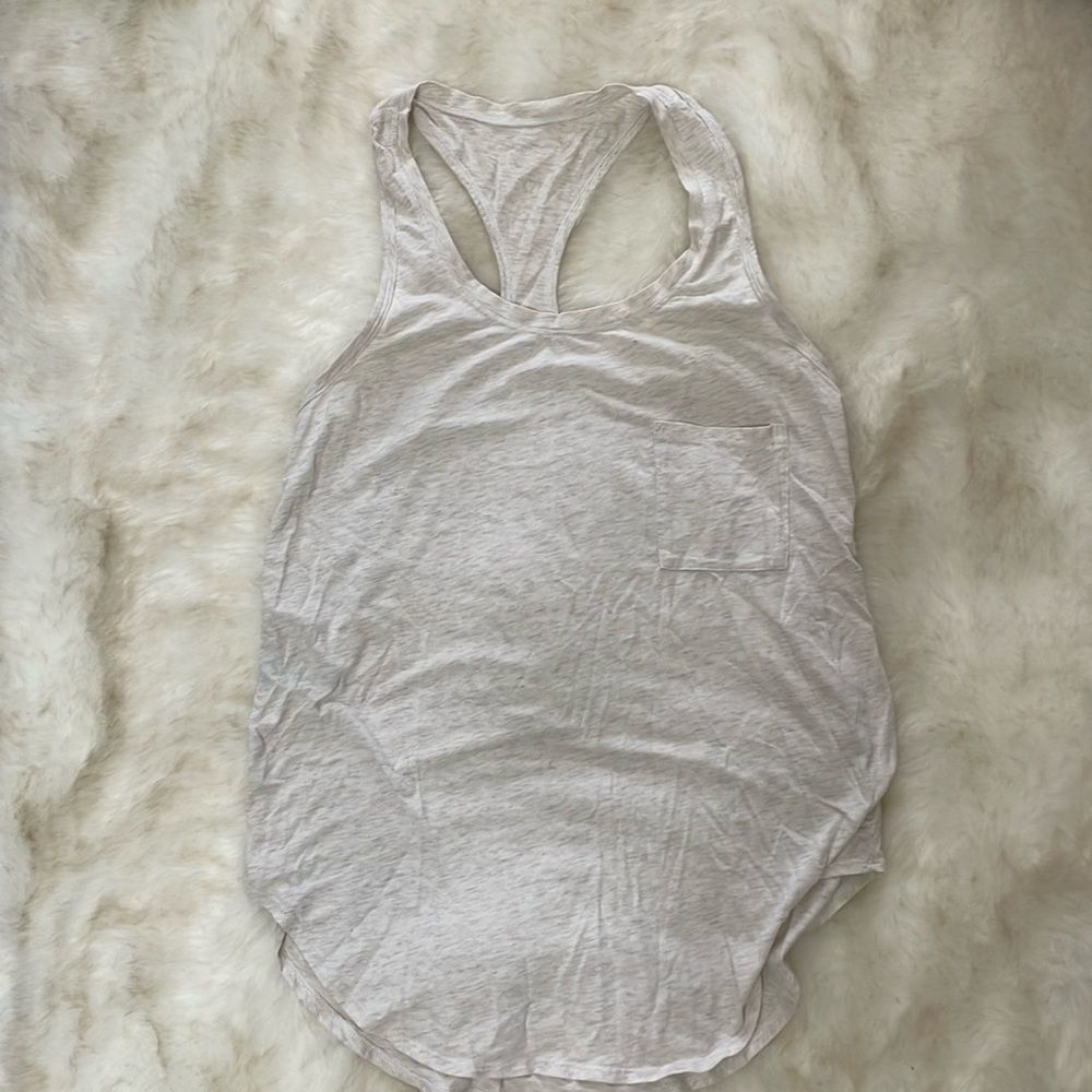 Lululemon Racerback Tank Top Light Gray small s